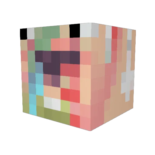 HeadOfGrowth Minecraft avatar head, 3D render