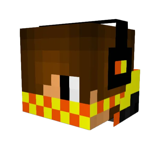 HeadShot21102 Minecraft avatar head, 3D render