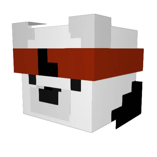 HeadStoker07 Minecraft avatar head, 3D render