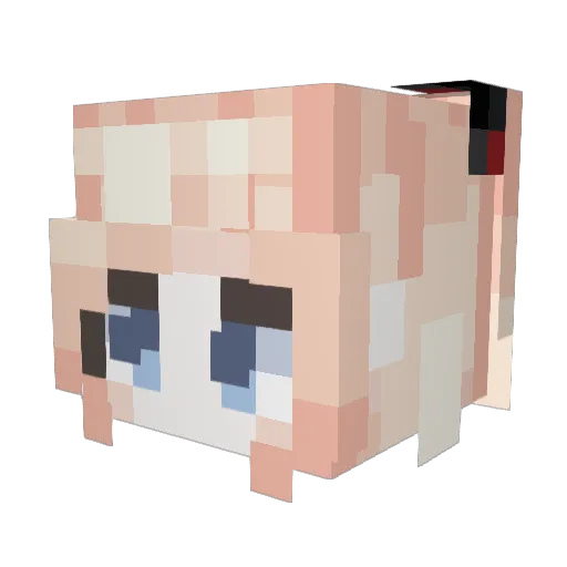 HeadWindX Minecraft avatar head, 3D render