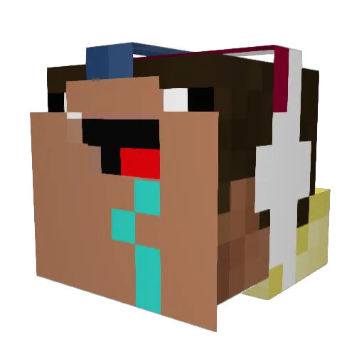 HeadachyTitan0 Minecraft avatar head, 3D render