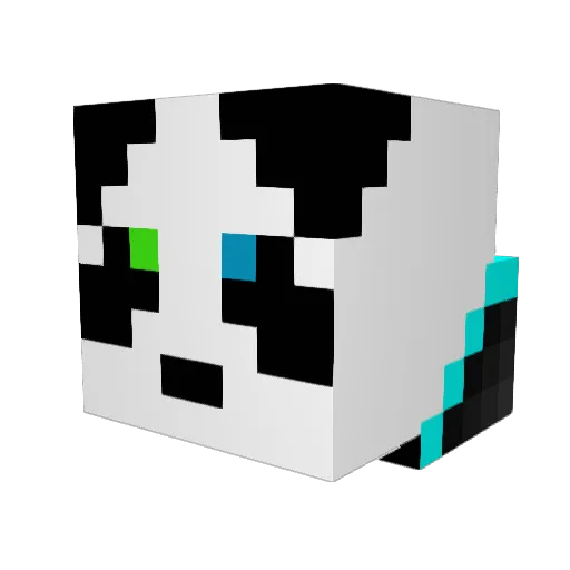 Headcollecter Minecraft avatar head, 3D render