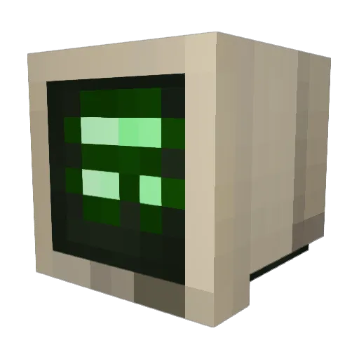 HeadcrabFacehug Minecraft avatar head, 3D render