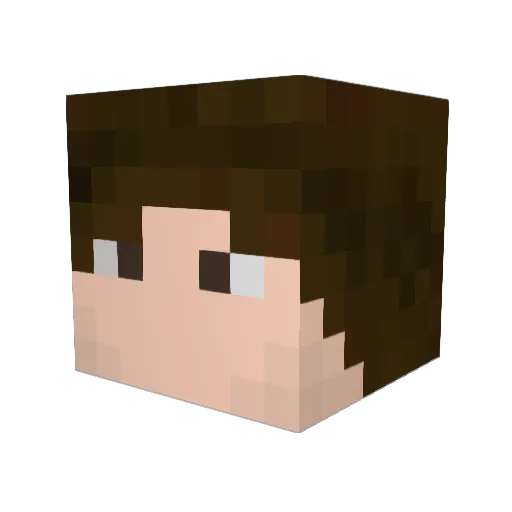 Headid Minecraft avatar head, 3D render