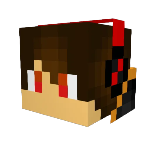 Headline1990 Minecraft avatar head, 3D render