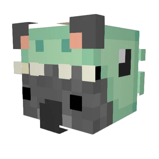 Headlong87 Minecraft avatar head, 3D render