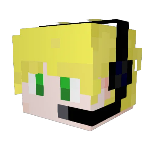 Headman0213 Minecraft avatar head, 3D render