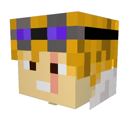 Headscientist04 Minecraft avatar head, 3D render
