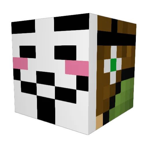 Headshothiro Minecraft avatar head, 3D render