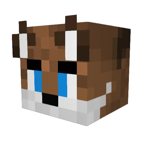 Heady9 Minecraft avatar head, 3D render