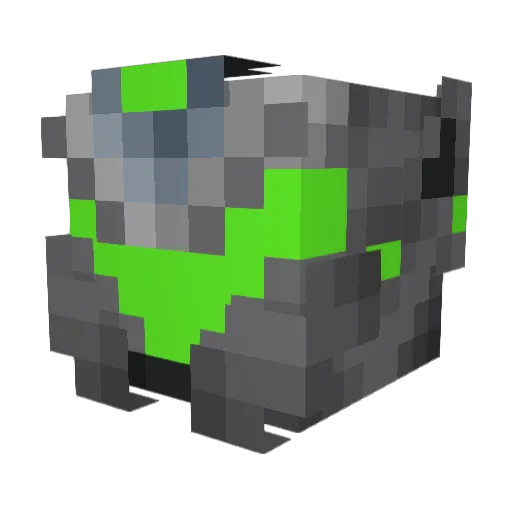 HealtZ Minecraft avatar head, 3D render