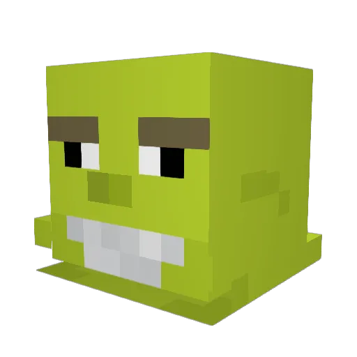 HealthyDk Minecraft avatar head, 3D render