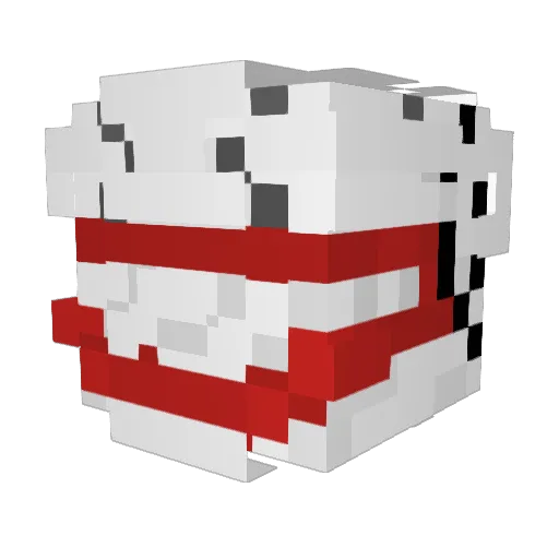 HealthyTime Minecraft avatar head, 3D render