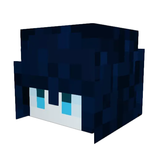 Hearin007 Minecraft avatar head, 3D render