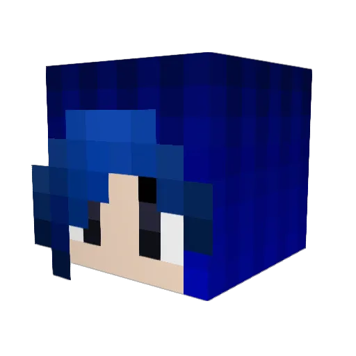 Heart615 Minecraft avatar head, 3D render