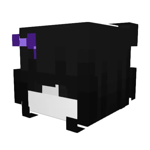 Heart Minecraft avatar head, 3D render