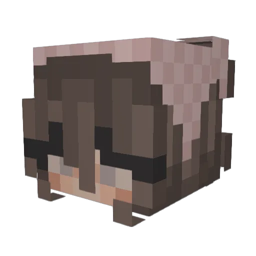 HeartBreak247 Minecraft avatar head, 3D render