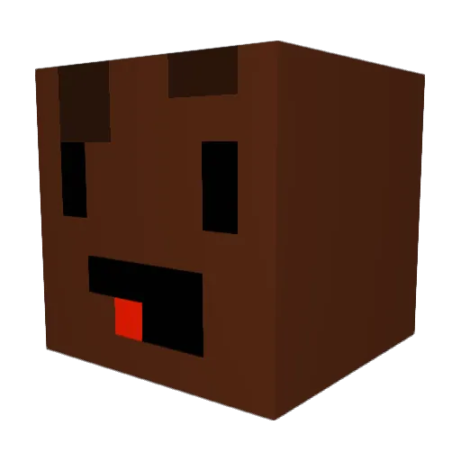 HeartJuha Minecraft avatar head, 3D render