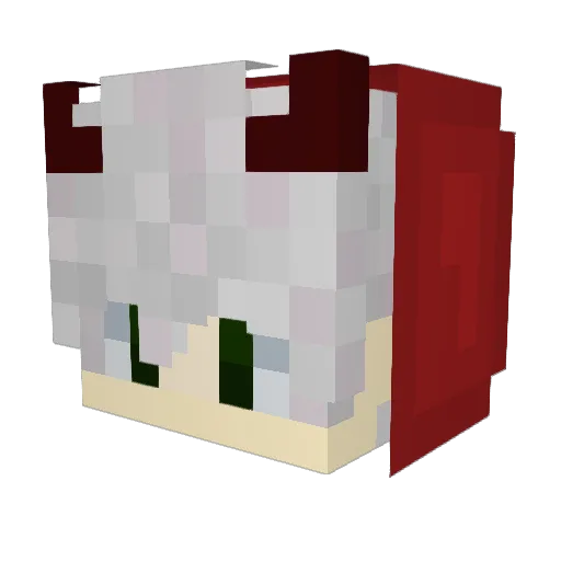 HeartOfAnAngel Minecraft avatar head, 3D render