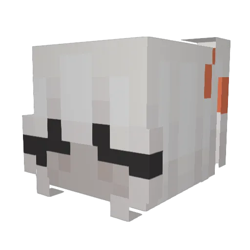 HeartTooHeart Minecraft avatar head, 3D render