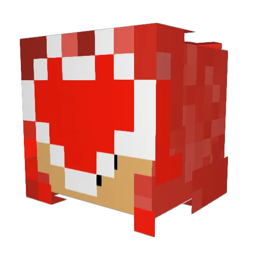 Heart_Lander Minecraft avatar head, 3D render