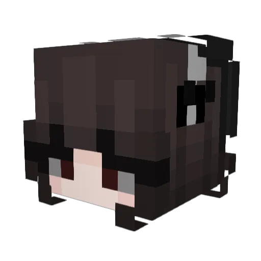 Heartbreak1ng Minecraft avatar head, 3D render