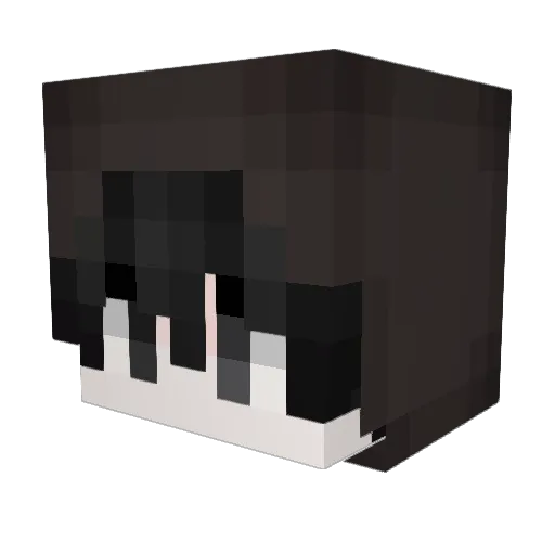 Heartedly Minecraft avatar head, 3D render