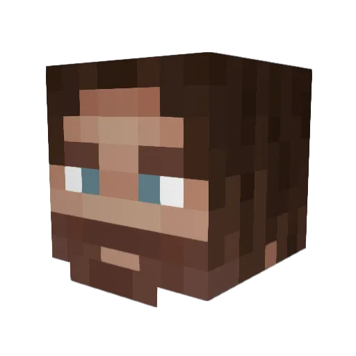 Hearthstone73 Minecraft avatar head, 3D render