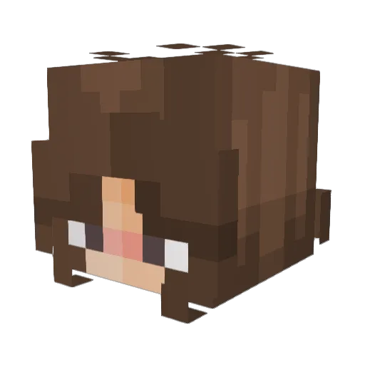 HeartofRoses Minecraft avatar head, 3D render