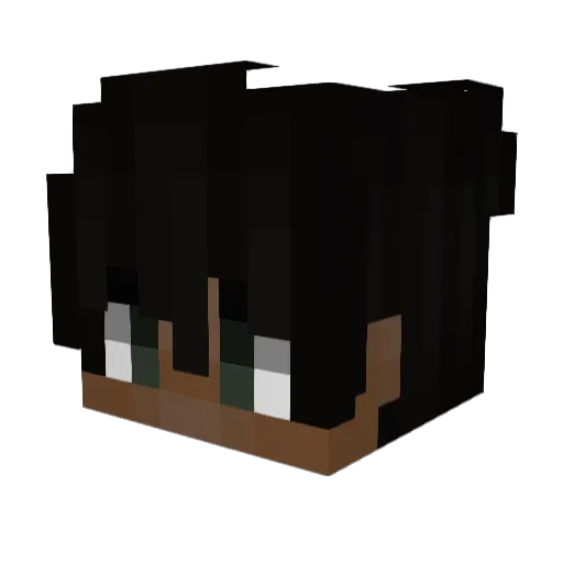 HeartsteeIJonah Minecraft avatar head, 3D render