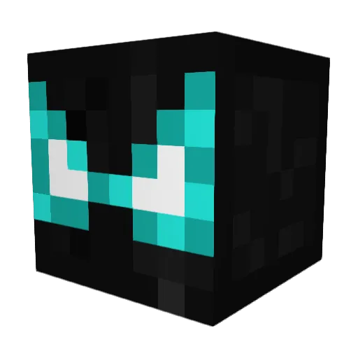 Heartzzzzzz Minecraft avatar head, 3D render