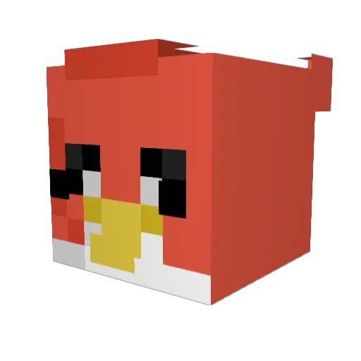 HeatFalcon Minecraft avatar head, 3D render