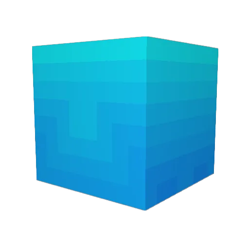 Heat_Gradient Minecraft avatar head, 3D render