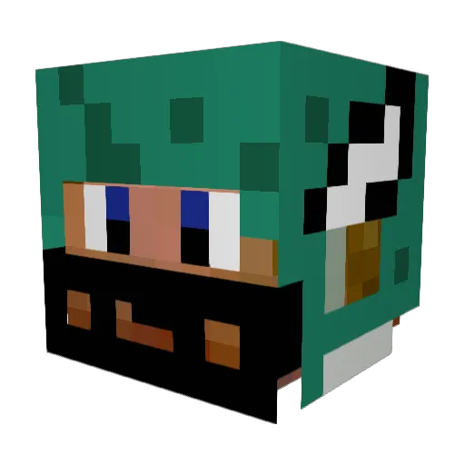 Heatdestroyer8 Minecraft avatar head, 3D render