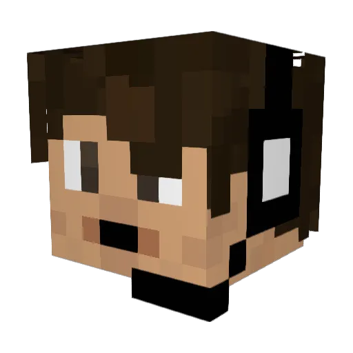 Heathbar2019 Minecraft avatar head, 3D render