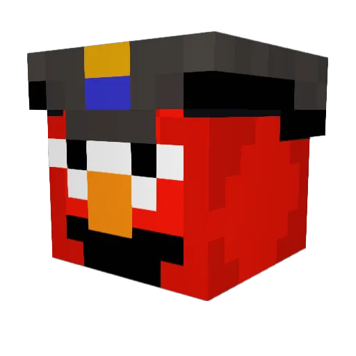 Heathclif5 Minecraft avatar head, 3D render