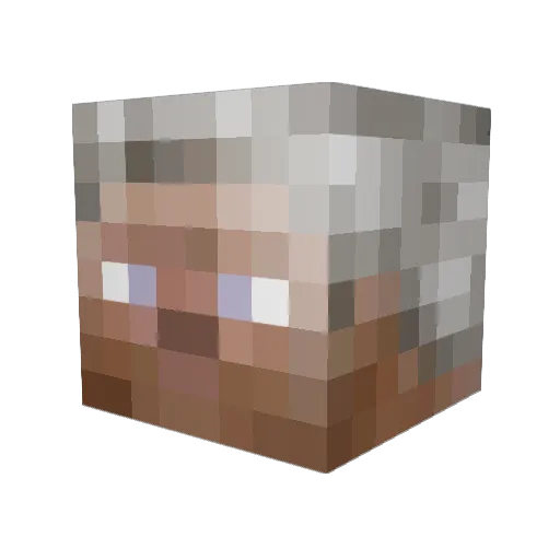 Heathcliff_ Minecraft avatar head, 3D render