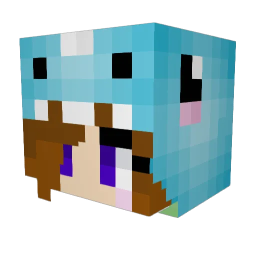 HeathenSaysHi Minecraft avatar head, 3D render