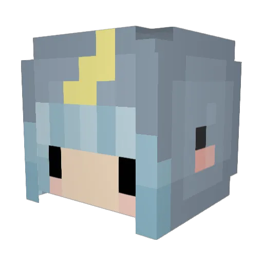 HeatherFaye Minecraft avatar head, 3D render