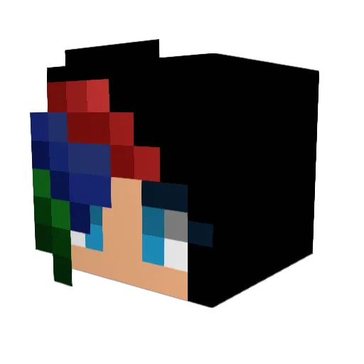 HeatherPercinia Minecraft avatar head, 3D render