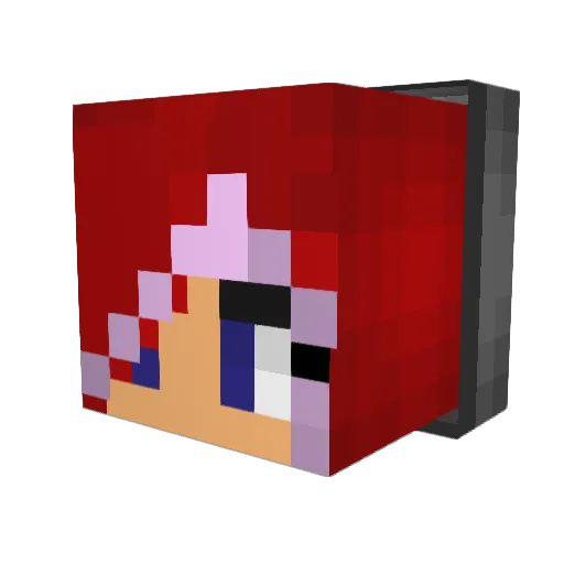 HeatherRenee101 Minecraft avatar head, 3D render