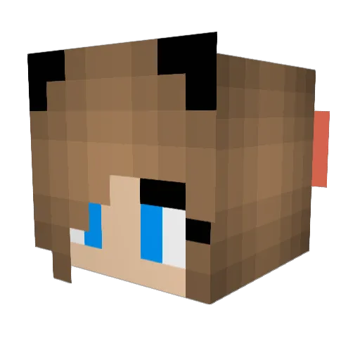 Heather_Craft Minecraft avatar head, 3D render