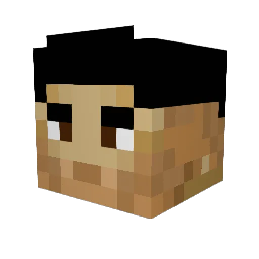 Heav57 Minecraft avatar head, 3D render