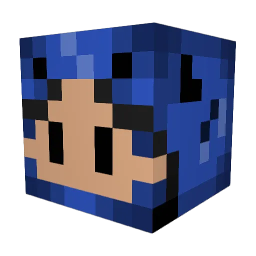 HeavenlyCrawdad Minecraft avatar head, 3D render