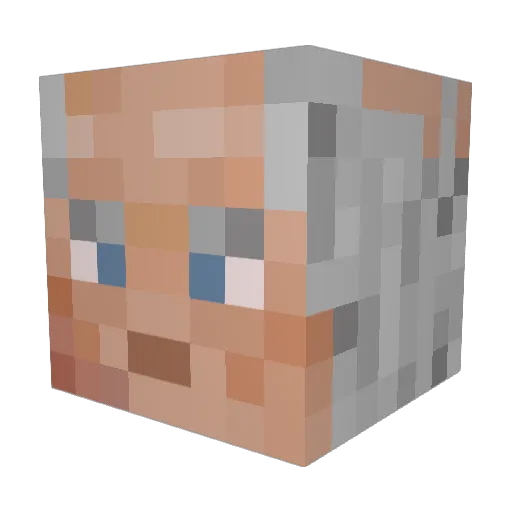 HeavenlyCream Minecraft avatar head, 3D render