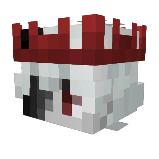 HeavenlyHorrors Minecraft avatar head, 3D render