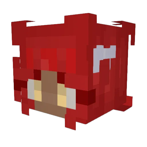 HeavenlyMistyy Minecraft avatar head, 3D render