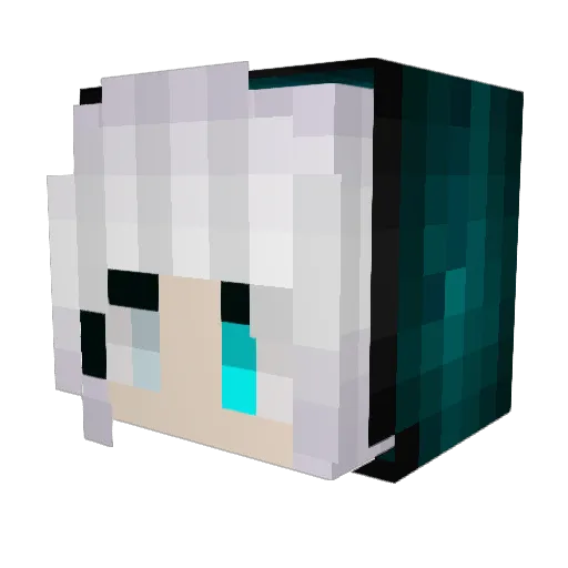 HeavenlyPlayer Minecraft avatar head, 3D render