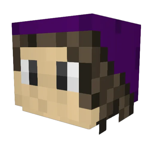 Heavenly_Iris Minecraft avatar head, 3D render