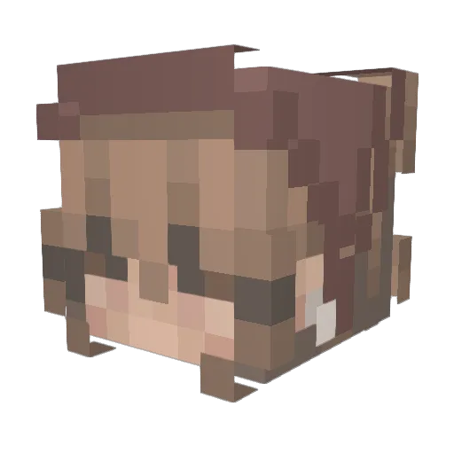 HeavensDead Minecraft avatar head, 3D render